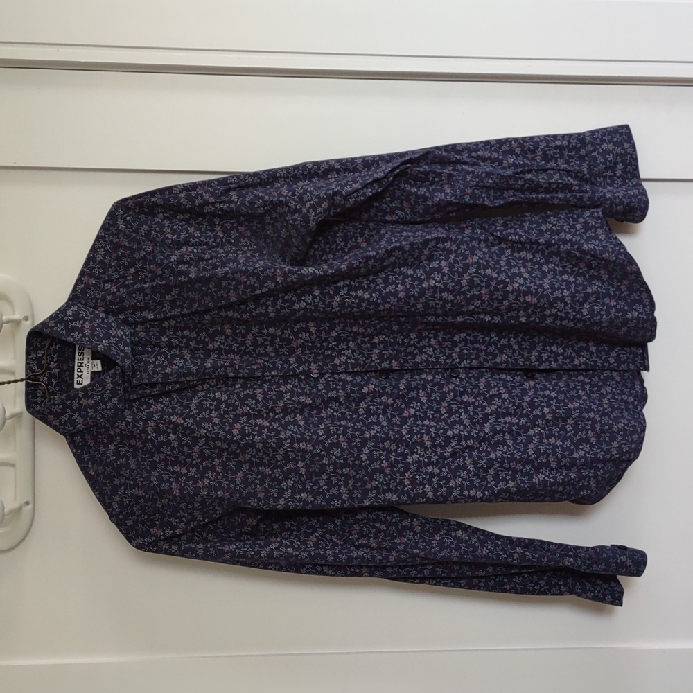 Express men's extra slim button down